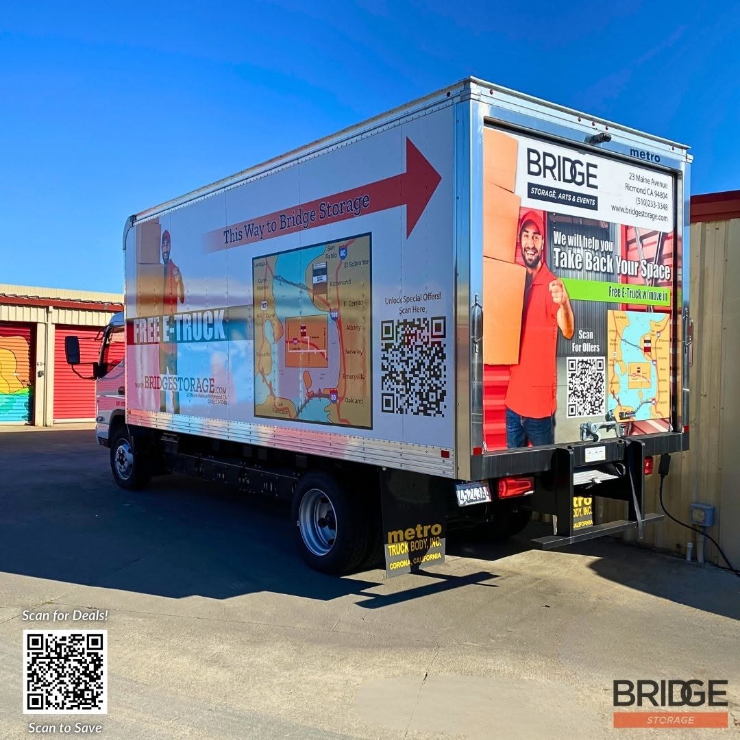 Bridge Storage branded electric truck