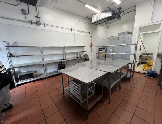 Prep work in the Bridge commercial kitchen